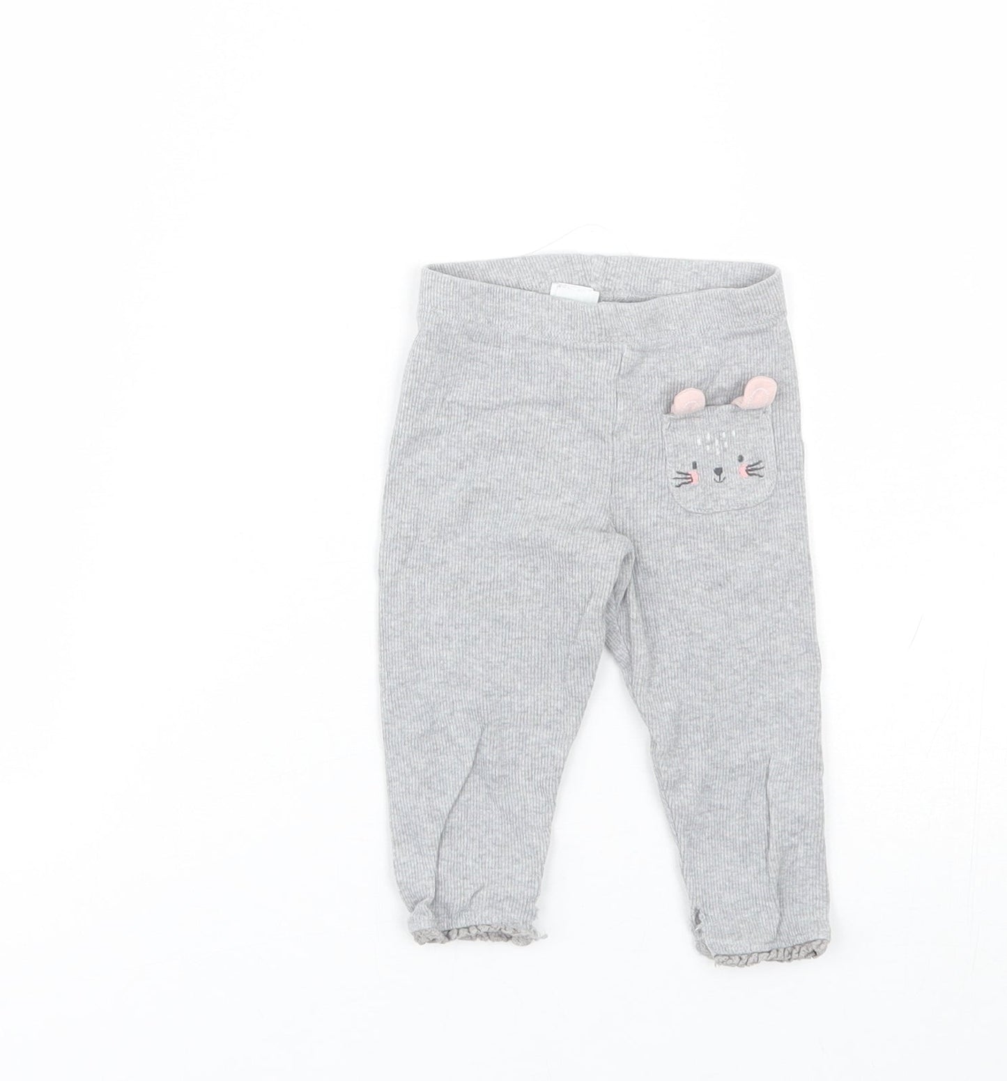 F&F Baby Grey   Capri Trousers Size 6-9 Months