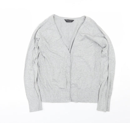 Womens UK Size 12 Dorothy Perkins Grey Cardigan Jumper