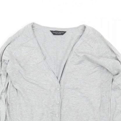 Womens UK Size 12 Dorothy Perkins Grey Cardigan Jumper