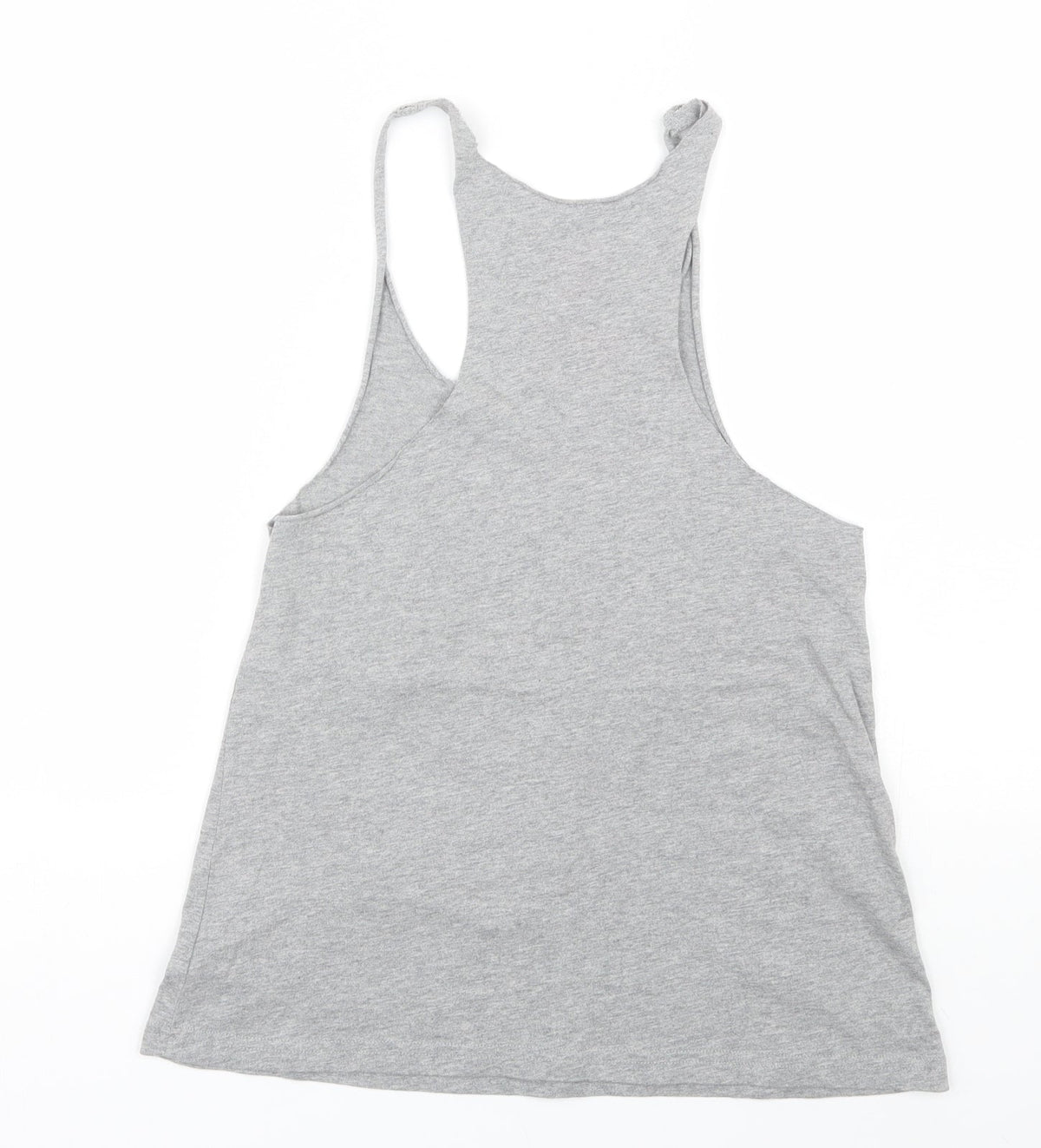 Back view of Ibiza Rocks women’s grey basic tank, size S