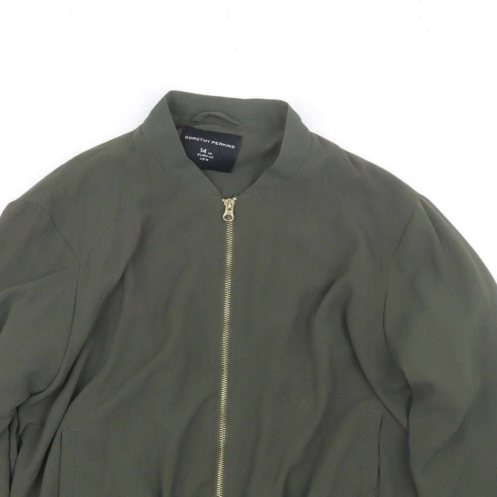 Womens UK Size 14 Dorothy Perkins Green Jacket