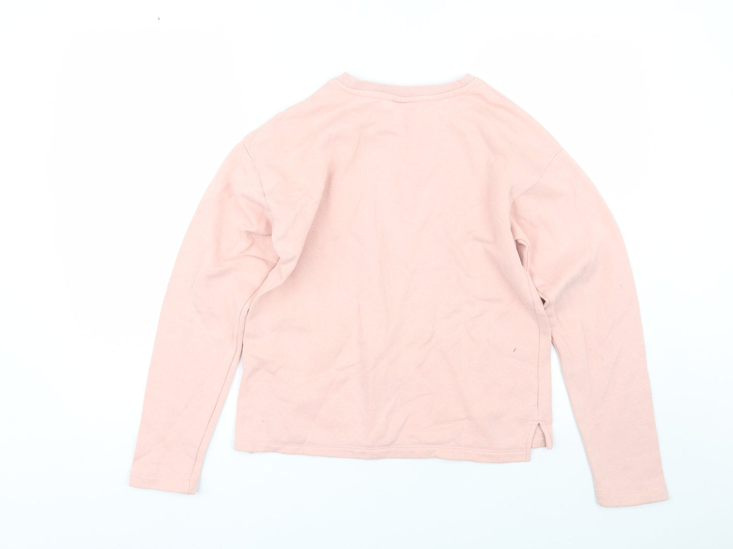 H&M Girls Pink   Pullover Sweatshirt Size 13-14 Years