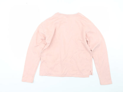 H&M Girls Pink   Pullover Sweatshirt Size 13-14 Years