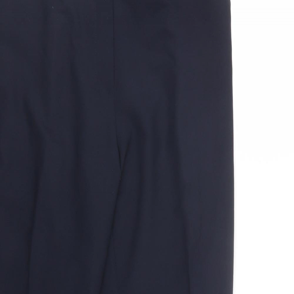 Womens UK Size 16 M&Co Regular Fit  Blue Trousers