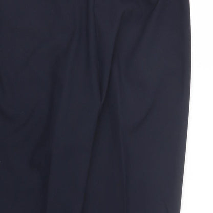 Womens UK Size 16 M&Co Regular Fit  Blue Trousers