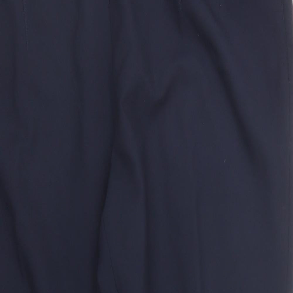 Womens UK Size 16 M&S Regular Fit Carrot Blue Trousers