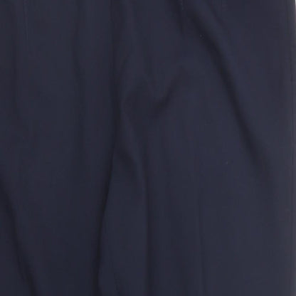 Womens UK Size 16 M&S Regular Fit Carrot Blue Trousers