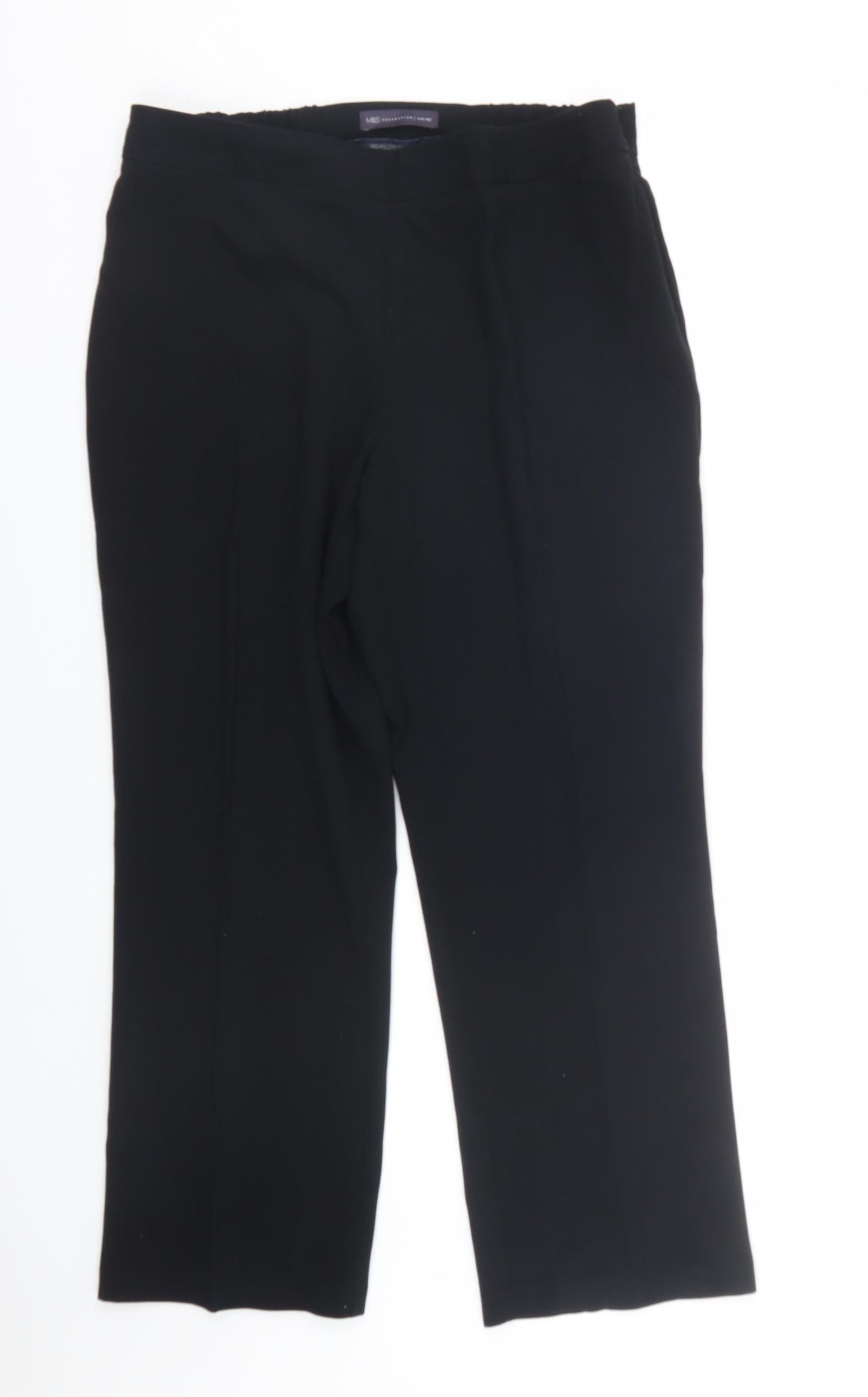 Womens UK Size 14 M&S Slim Fit  Black Trousers