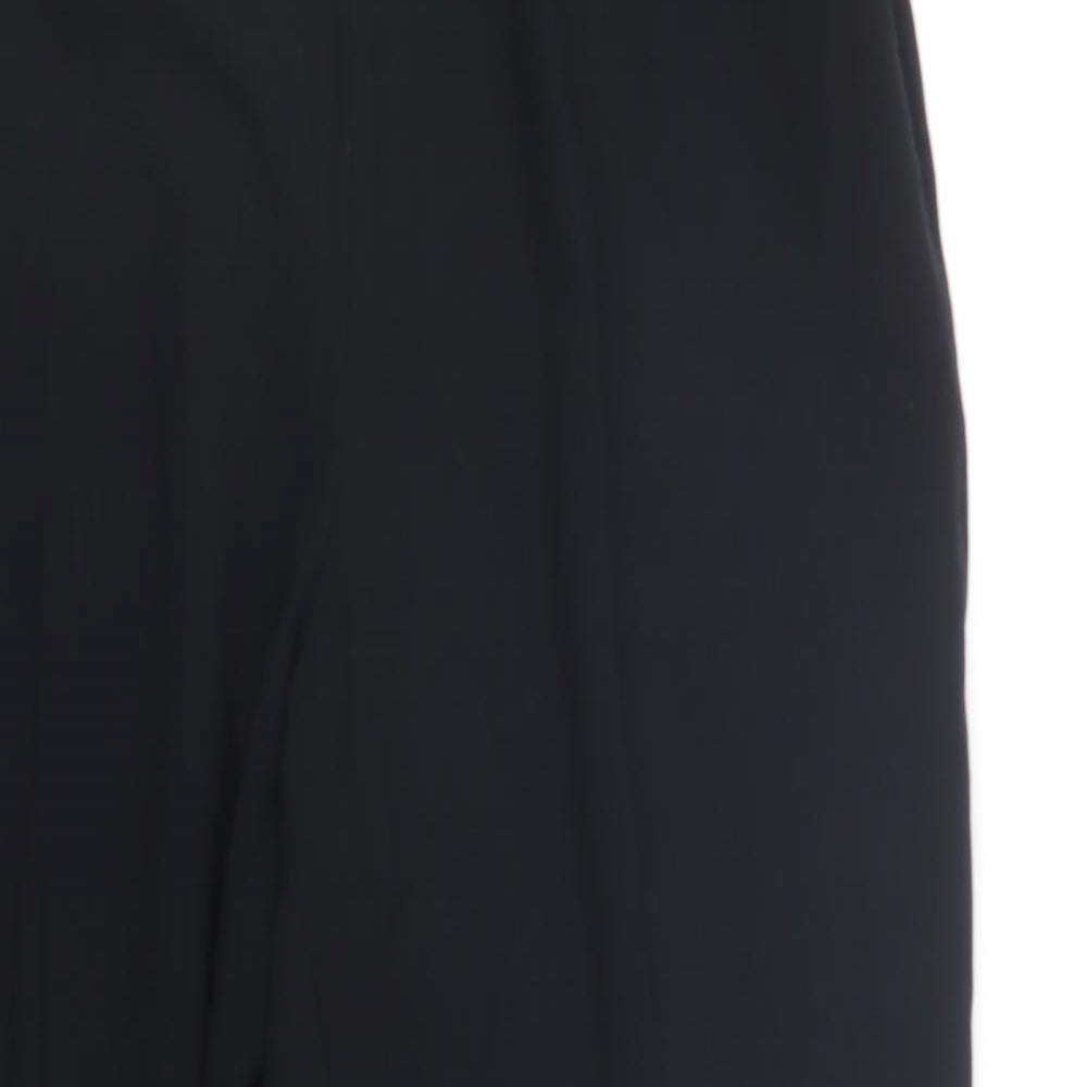 Womens UK Size 14 M&S Slim Fit  Black Trousers