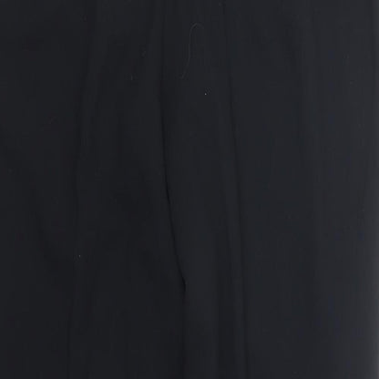 Womens UK Size 14 M&S Slim Fit  Black Trousers