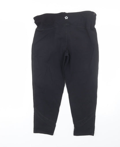 Tuff Womens Black   Cropped Leggings Size L L20 in