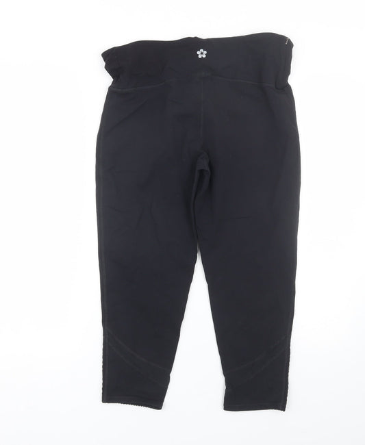 Tuff Womens Black   Cropped Leggings Size L L20 in