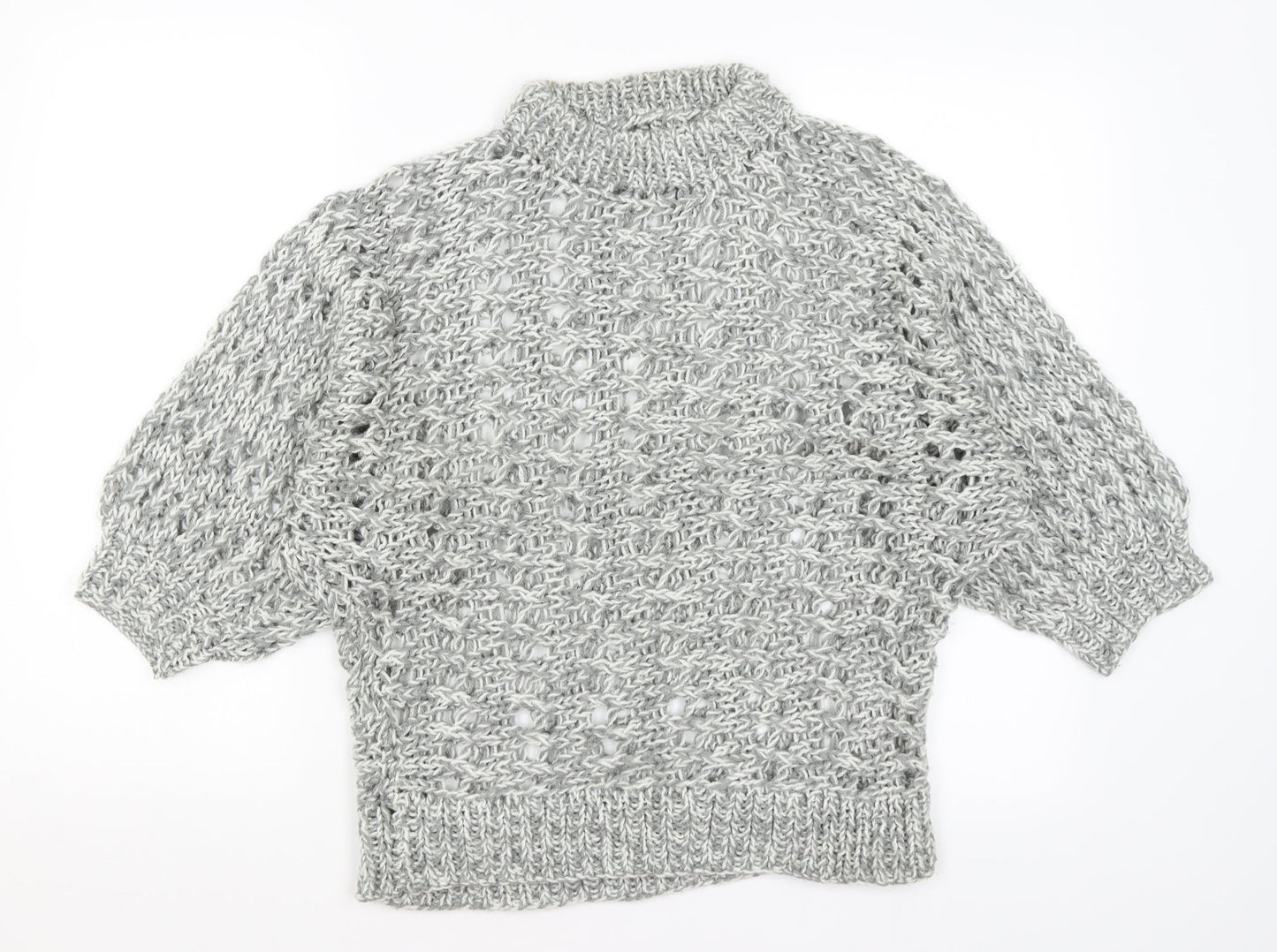Womens UK Size S Preworn Grey Pullover Jumper