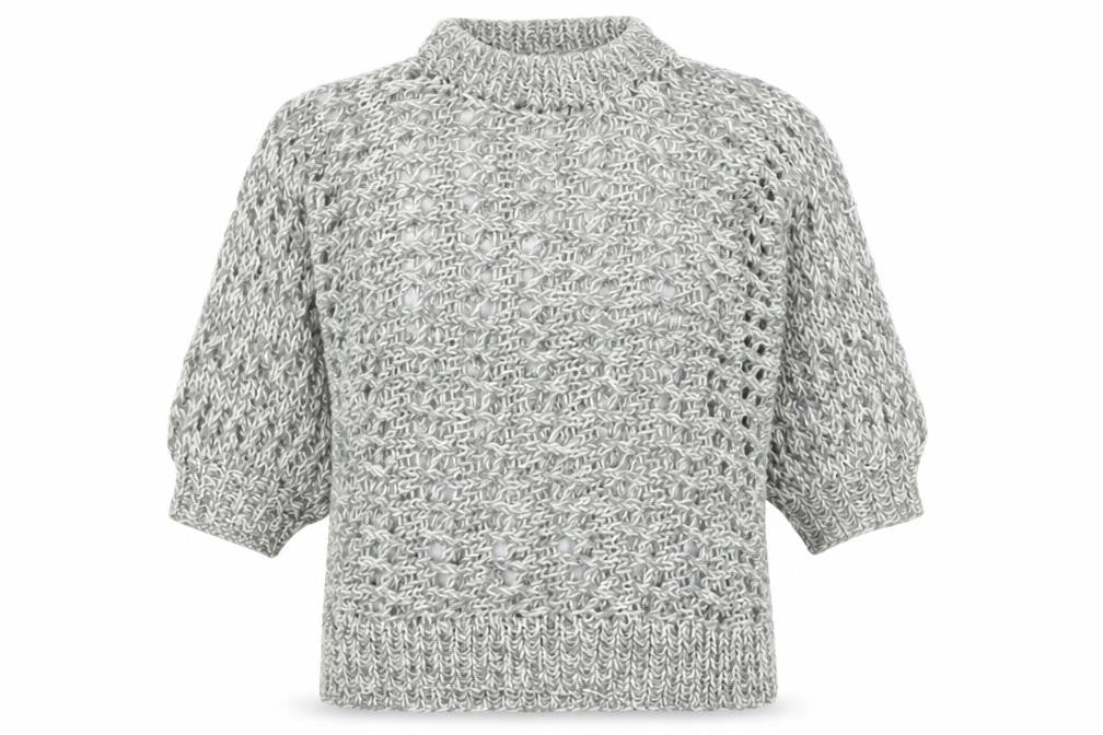 Womens UK Size S Preworn Grey Pullover Jumper