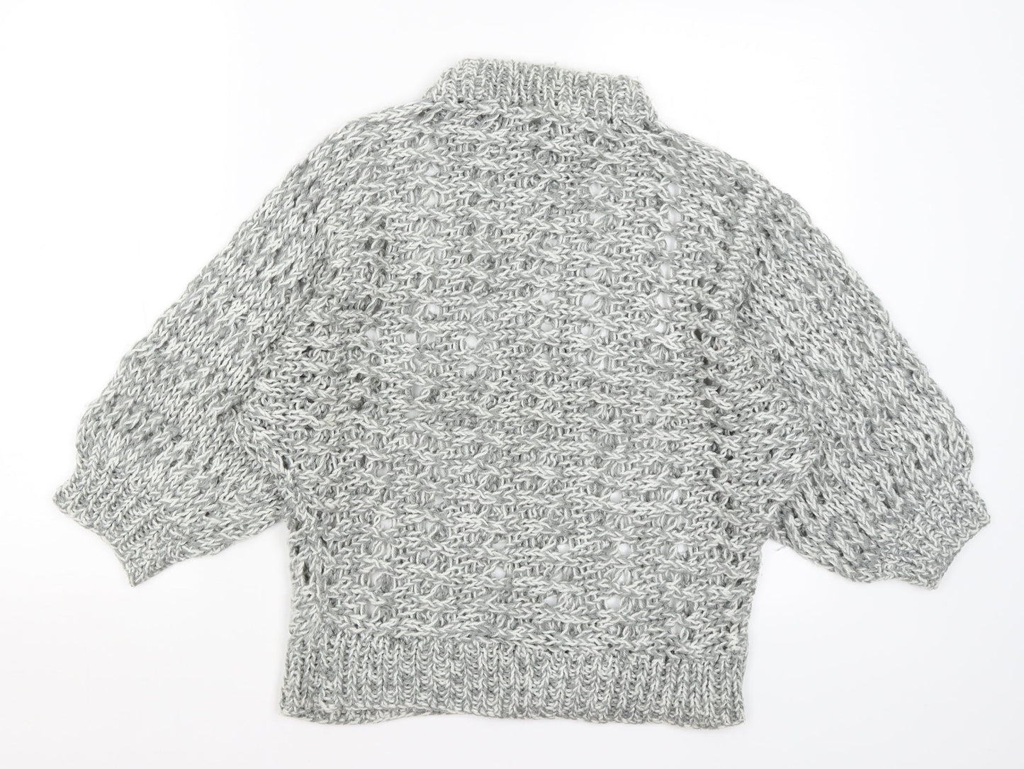 Womens UK Size S Preworn Grey Pullover Jumper