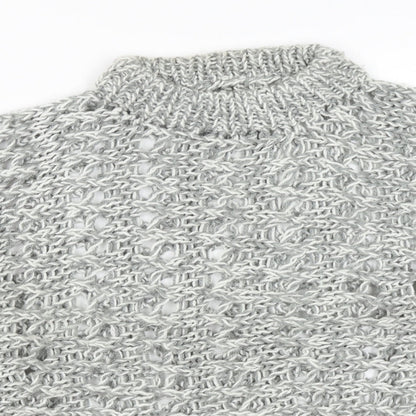 Womens UK Size S Preworn Grey Pullover Jumper