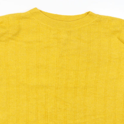 F&F Womens Yellow   Pullover Jumper Size 10