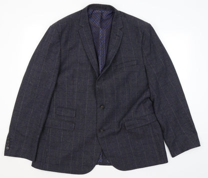 F&F Mens Blue Striped  Jacket Blazer Size L