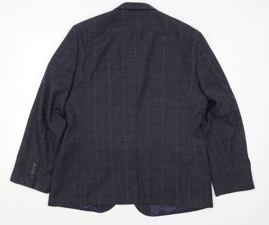 F&F Mens Blue Striped  Jacket Blazer Size L