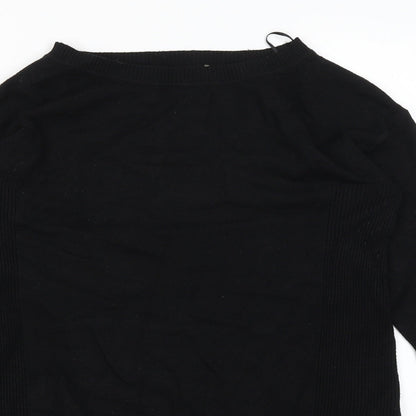 Womens UK Size M Preworn Black Pullover Jumper