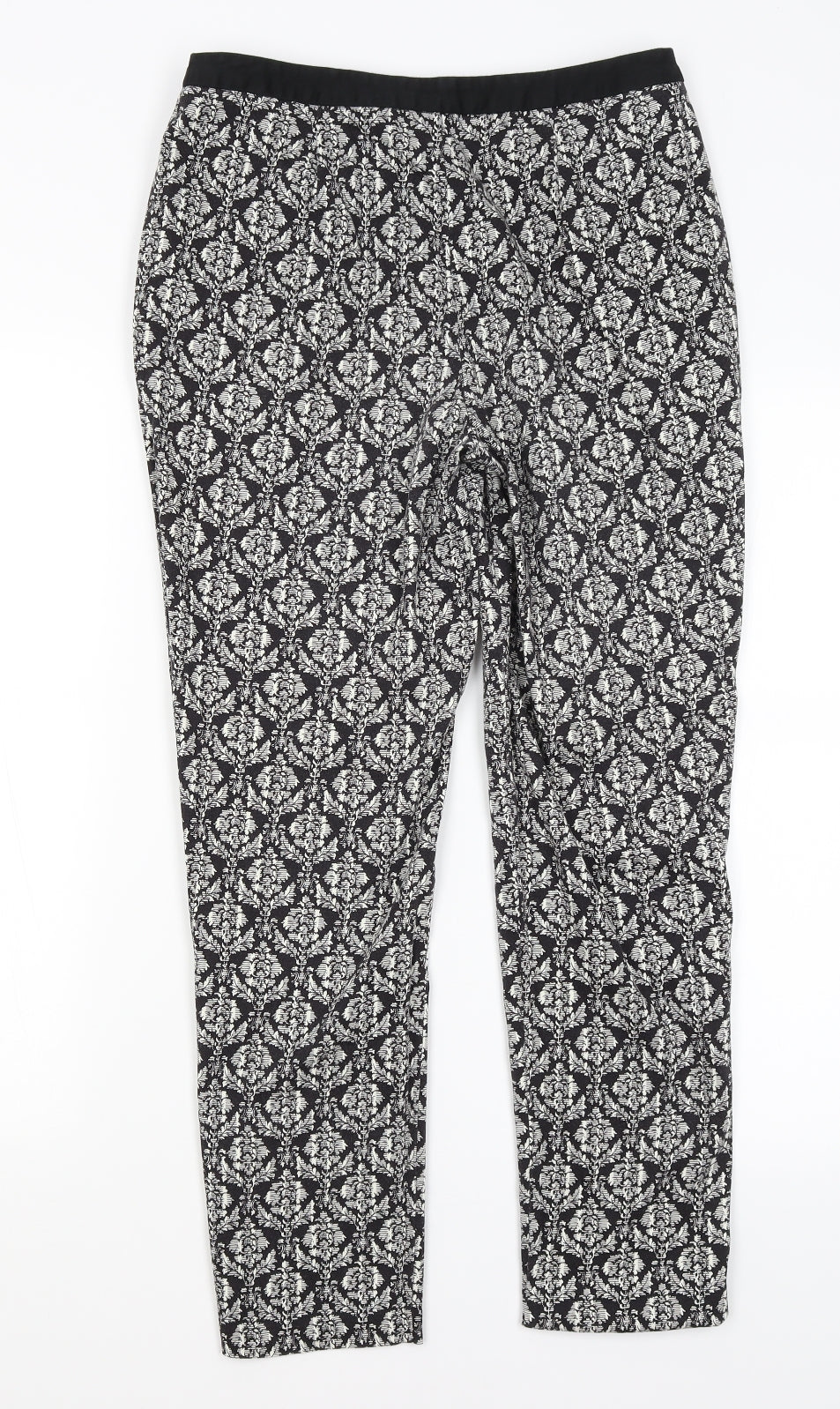 Womens UK Size 10 Atmosphere Regular Fit Capri Black Trousers
