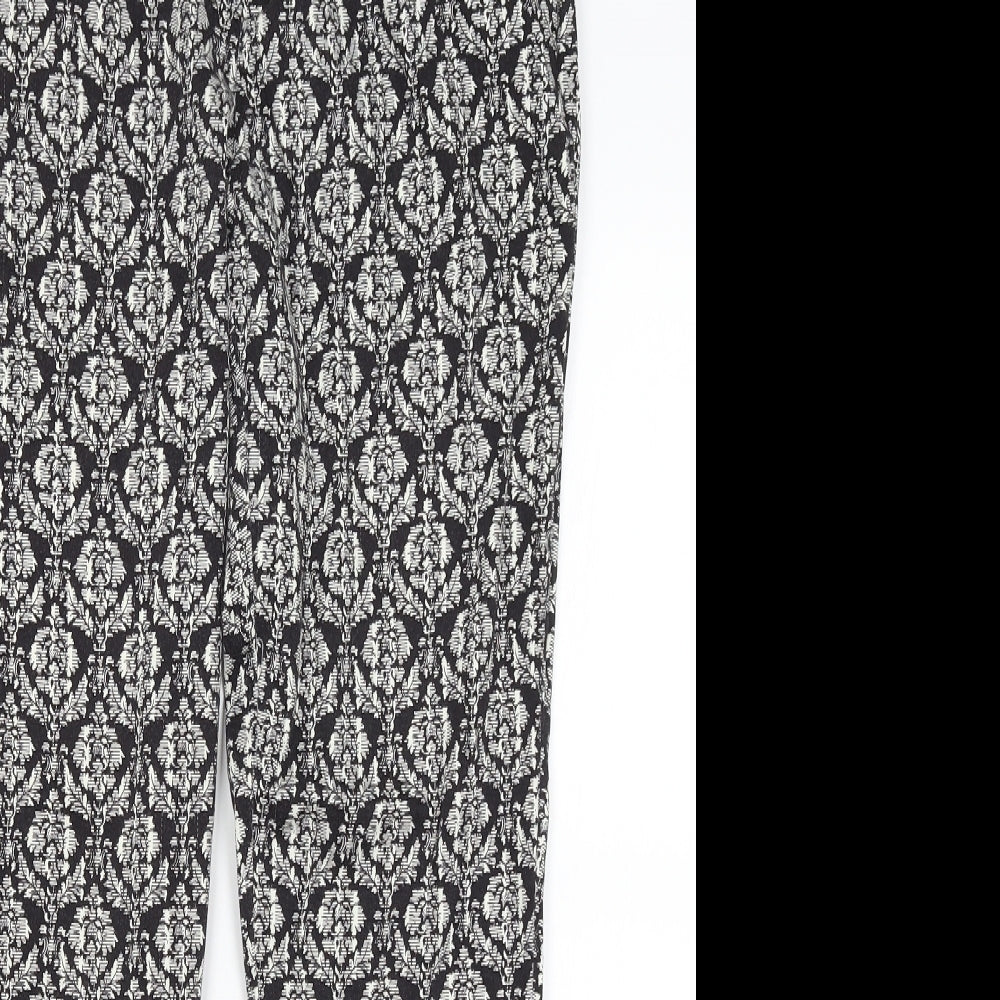 Womens UK Size 10 Atmosphere Regular Fit Capri Black Trousers