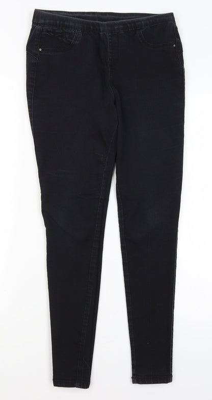 Denim Co Womens Black   Jegging Jeans Size 8 L27 in