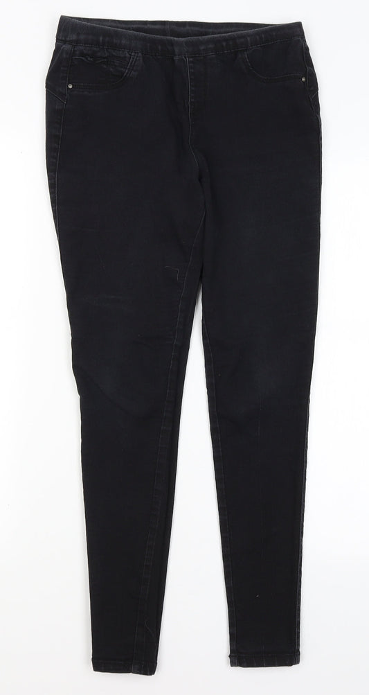Denim Co Womens Black   Jegging Jeans Size 8 L27 in