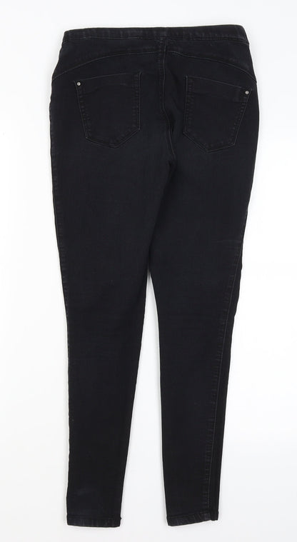 Denim Co Womens Black   Jegging Jeans Size 8 L27 in