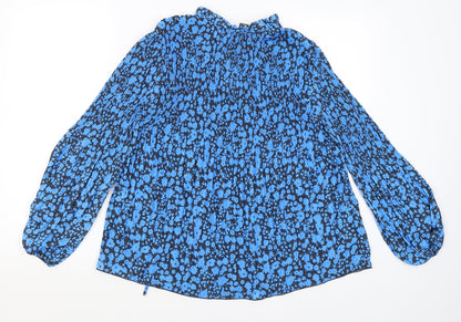 Primark Womens Blue Floral  Basic Blouse Size 6