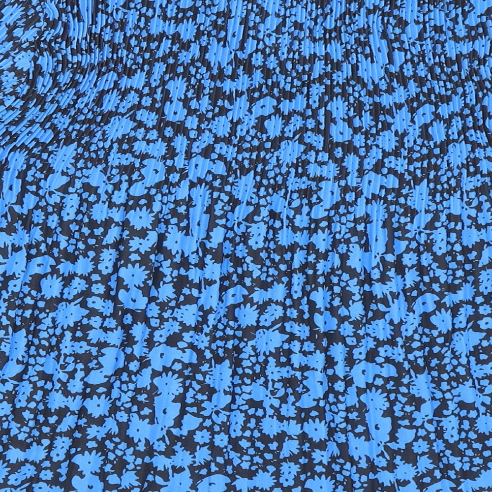 Primark Womens Blue Floral  Basic Blouse Size 6