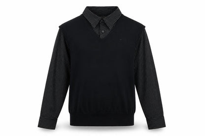 Mens UK Size M Preworn Black Pullover Jumper