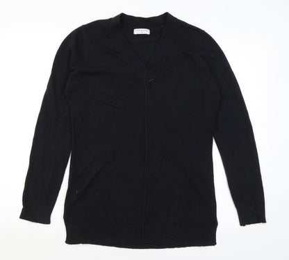 Womens UK Size 8 Papaya Black Pullover Jumper