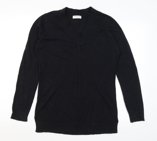 Womens UK Size 8 Papaya Black Pullover Jumper
