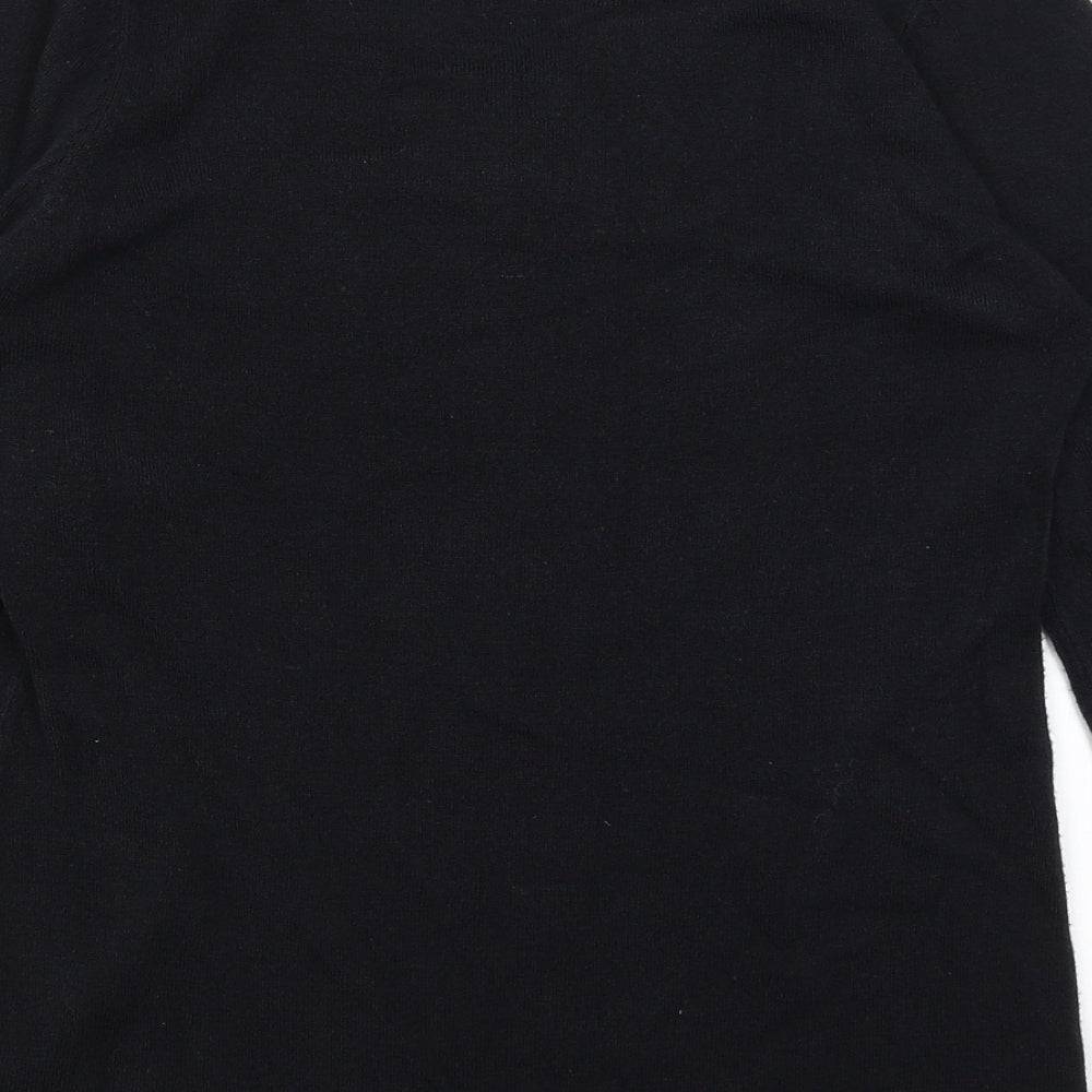 Womens UK Size 8 Papaya Black Pullover Jumper