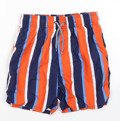 George Boys Blue Striped  Bermuda Shorts Size 9-10 Years