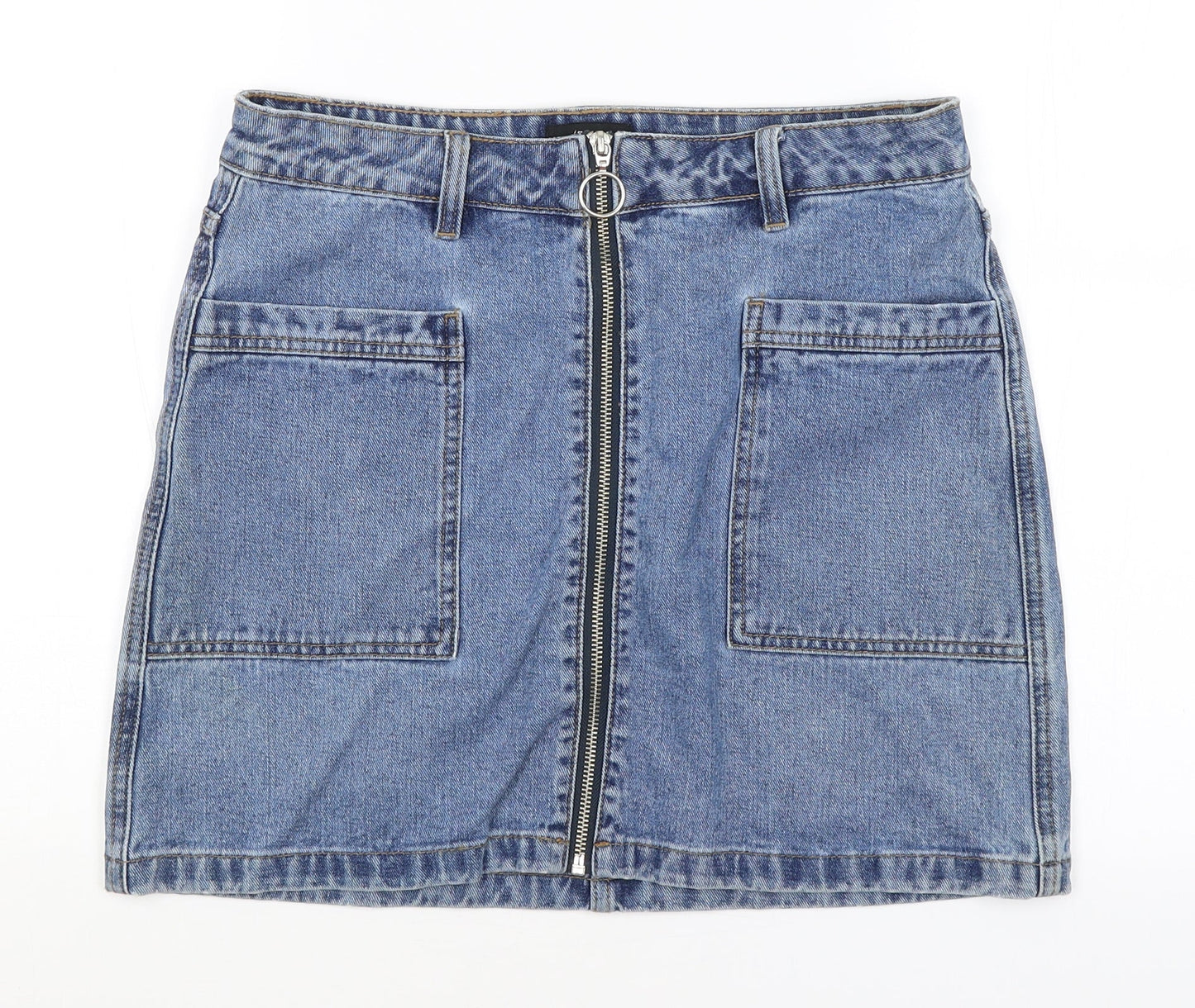 Matalan Womens Blue   A-Line Skirt Size 10