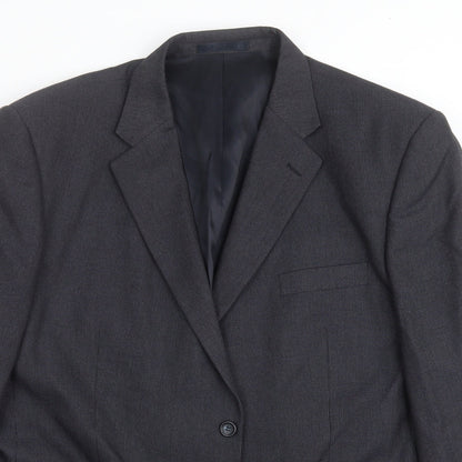 Mens UK Size 46 Charlton Gray Regular Grey Suit Jacket