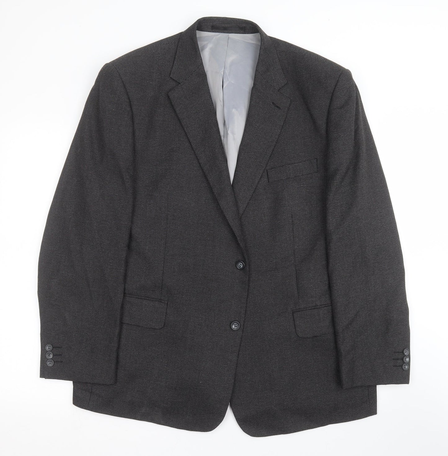 Mens UK Size 46 Charlton Gray Regular Grey Suit Jacket