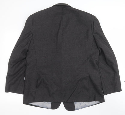 Mens UK Size 46 Charlton Gray Regular Grey Suit Jacket