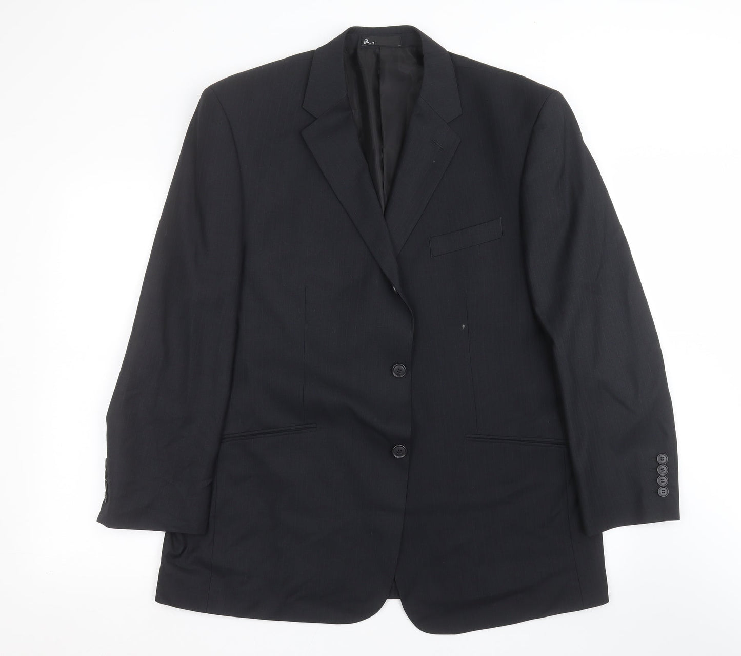 Mens UK Size 44 BHS Regular Black Suit Jacket