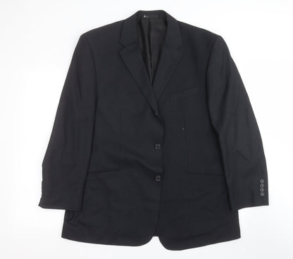 Mens UK Size 44 BHS Regular Black Suit Jacket