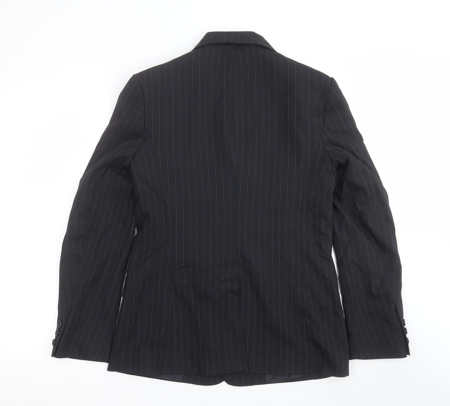 Primark Womens Black Striped  Jacket Suit Jacket Size 12
