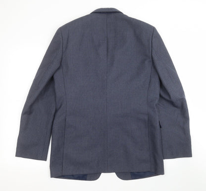 Mens UK Size 40 GREENWOODS Regular Blue Suit Jacket