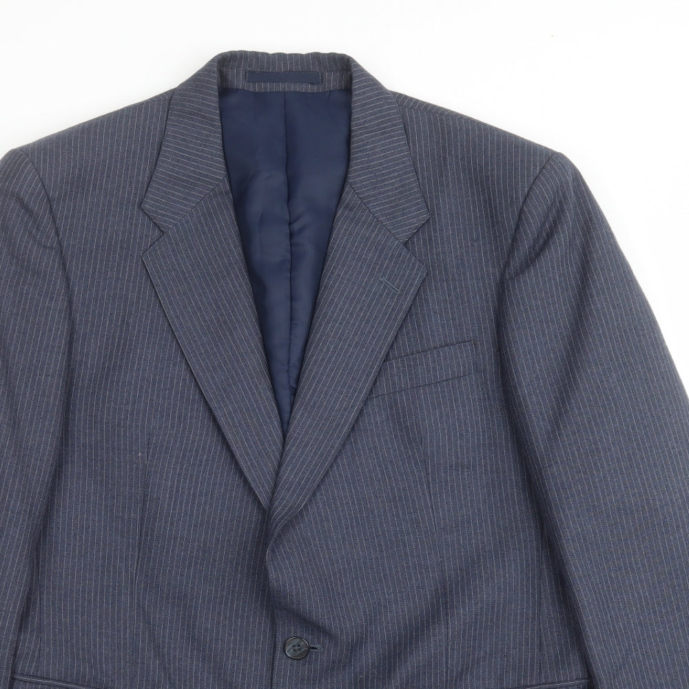 Mens UK Size 40 GREENWOODS Regular Blue Suit Jacket