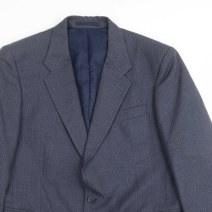 Mens UK Size 40 GREENWOODS Regular Blue Suit Jacket