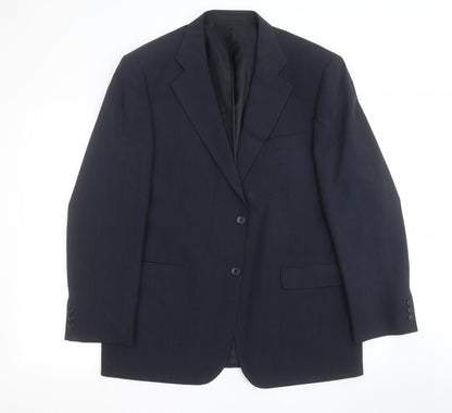 Mens UK Size 42 Marks and Spencer Regular Blue Suit Jacket