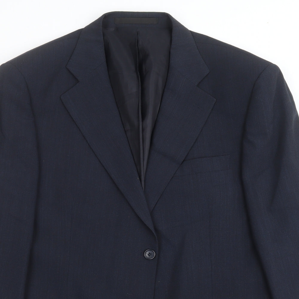 Mens UK Size 42 Marks and Spencer Regular Blue Suit Jacket