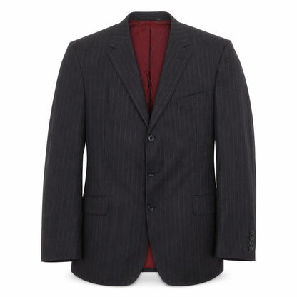 Marks and Spencer Mens Grey Striped  Jacket Suit Jacket Size 44