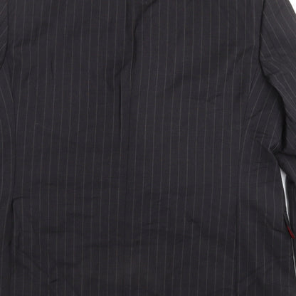 Marks and Spencer Mens Grey Striped  Jacket Suit Jacket Size 44